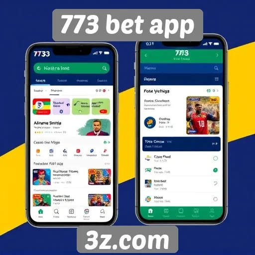 Interface do 773 bet app é otimizada para usuários móveis