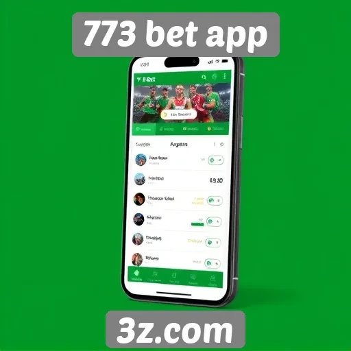 Navegação e interface do usuário no 773 bet app